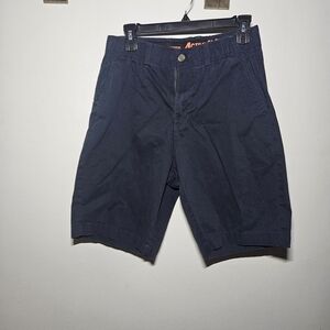 Architect Dark Blue Men's Flat Front Shorts